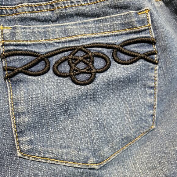 USED WORN AVENUE DENIM WOMENS JEANS 26 - Picture 3 of 16